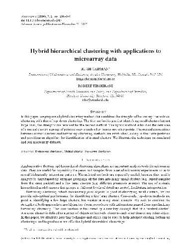 خرید و دانلود نسخه کامل کتاب Hybrid hierarchical clustering with applications to microarray data_686e03ba18727.jpeg خرید و دانلود نسخه کامل کتاب Hybrid hierarchical clustering with applications to microarray data