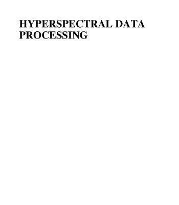 خرید و دانلود نسخه کامل کتاب Hyperspectral Data Processing: Algorithm Design and Analysis