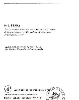 خرید و دانلود نسخه کامل کتاب Image analysis and mathematical morphology