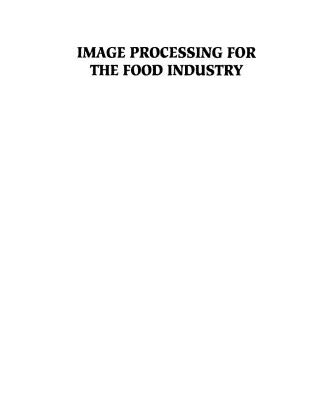 خرید و دانلود نسخه کامل کتاب Image Processing for the Food Industry