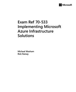 خرید و دانلود نسخه کامل کتاب Implementing Microsoft Azure Infrastructure Solutions: Exam Ref 70-533