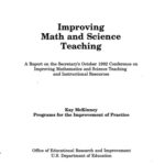 خرید و دانلود نسخه کامل کتاب Improving Math and Science Teaching: A Report on the Secretary's October 1992 Conference on Improving Mathematics and Science Teaching and Instruction (S. hrg)