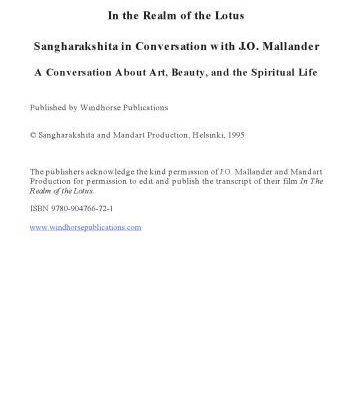 خرید و دانلود نسخه کامل کتاب In the Realm of the Lotus: A Conversation about Art, Beauty and the Spiritual Life