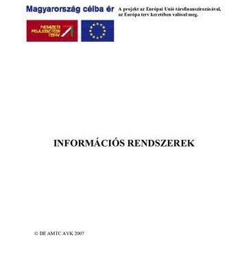 خرید و دانلود نسخه کامل کتاب Információs rendszerek