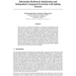 خرید و دانلود نسخه کامل کتاب Information Bottleneck Optimization and Independent Component Extraction with Spiking Neurons