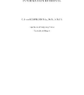 خرید و دانلود نسخه کامل کتاب Information Retrieval