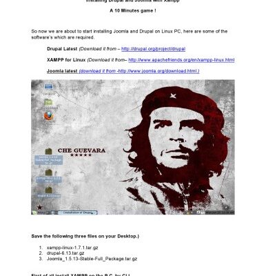 خرید و دانلود نسخه کامل کتاب Installation of Joomla and drupal on Linux