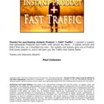 خرید و دانلود نسخه کامل کتاب Instant product + fast traffic