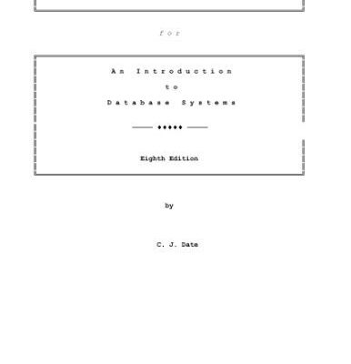 خرید و دانلود نسخه کامل کتاب Instructor’s Manual for an Introduction to Database Systems