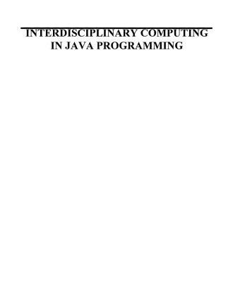 خرید و دانلود نسخه کامل کتاب Interdisciplinary Computing in Java Programming