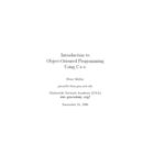 خرید و دانلود نسخه کامل کتاب Introduction to Object-Oriented Programming using C++