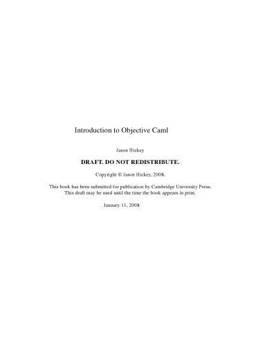 خرید و دانلود نسخه کامل کتاب Introduction to Objective Caml_687a1d193bc9b.jpeg خرید و دانلود نسخه کامل کتاب Introduction to Objective Caml