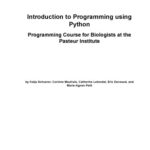 خرید و دانلود نسخه کامل کتاب Introduction to Programmingusing Python Programming Course for Biologistsat the Pasteur Institute