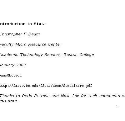 خرید و دانلود نسخه کامل کتاب Introduction To Stata