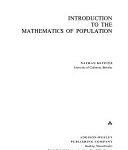 خرید و دانلود نسخه کامل کتاب Introduction to the Mathematics of Population
