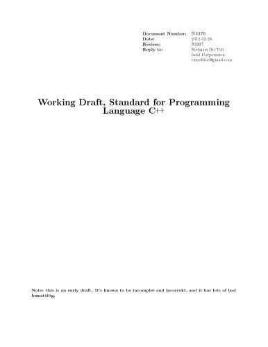 خرید و دانلود نسخه کامل کتاب ISO IEC 14882 2011 Programming Languages C++ N3376 – Multi – ISO. Working Draft, Standard for Programming Language C++_686fe562118f4.jpeg خرید و دانلود نسخه کامل کتاب ISO IEC 14882 2011 Programming Languages C++ N3376 – Multi – ISO. Working Draft, Standard for Programming Language C++
