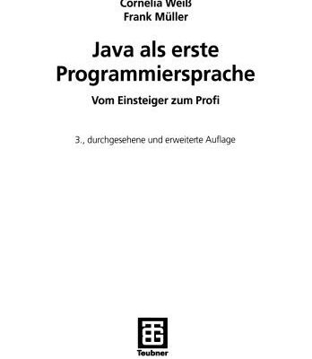 خرید و دانلود نسخه کامل کتاب Java als erste Programmiersprache: Vom Einsteiger zum Profi