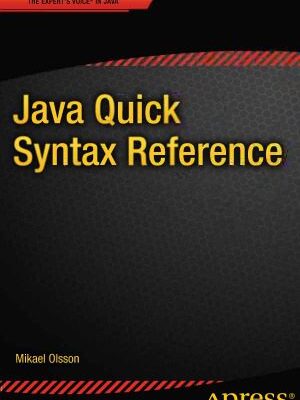 خرید و دانلود نسخه کامل کتاب Java Quick Syntax Reference