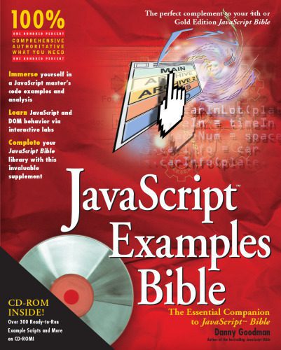 خرید و دانلود نسخه کامل کتاب JavaScript examples bible: the essential companion to JavaScript bible_6879e4168ef2e.jpeg خرید و دانلود نسخه کامل کتاب JavaScript examples bible: the essential companion to JavaScript bible