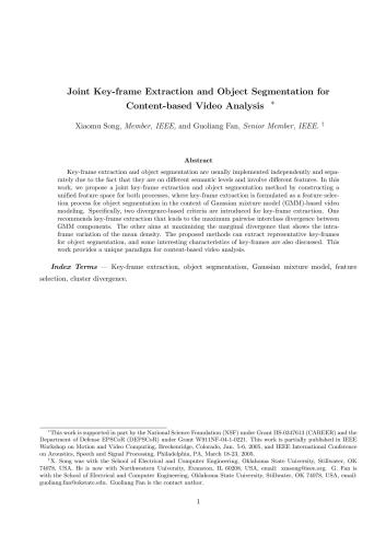 خرید و دانلود نسخه کامل کتاب Joint Key-frame Extraction and Object Segmentation for Content-based Video Analysis_686e050185eab.jpeg خرید و دانلود نسخه کامل کتاب Joint Key-frame Extraction and Object Segmentation for Content-based Video Analysis