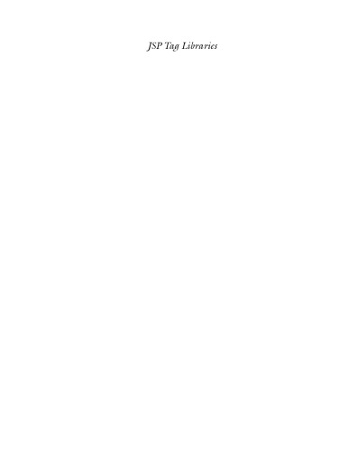 خرید و دانلود نسخه کامل کتاب JSP Tag Libraries_6879e2be1020f.jpeg خرید و دانلود نسخه کامل کتاب JSP Tag Libraries