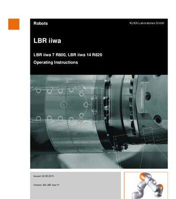 خرید و دانلود نسخه کامل کتاب KUKA LBR iiwa Operating Instructions
