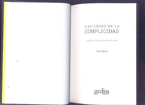 خرید و دانلود نسخه کامل کتاب Las leyes de la simplicidad. Diseño, tecnología, negocios, vida_686423c9b158f.jpeg خرید و دانلود نسخه کامل کتاب Las leyes de la simplicidad. Diseño, tecnología, negocios, vida