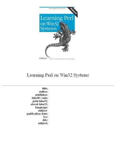 خرید و دانلود نسخه کامل کتاب Learning Perl on Win32 systems_68767a50b0929.jpeg خرید و دانلود نسخه کامل کتاب Learning Perl on Win32 systems