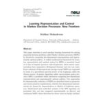 خرید و دانلود نسخه کامل کتاب Learning Representation and Control in Markov Decision Processes: New Frontiers