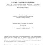 خرید و دانلود نسخه کامل کتاب Linear complementarity, linear and nonlinear programming