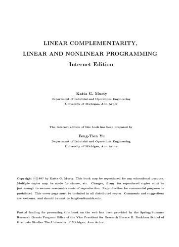 خرید و دانلود نسخه کامل کتاب Linear complementarity, linear and nonlinear programming_6870bf4367853.jpeg خرید و دانلود نسخه کامل کتاب Linear complementarity, linear and nonlinear programming
