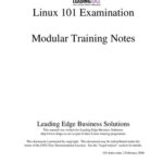 خرید و دانلود نسخه کامل کتاب Linux 101 Examination: Modular Training Notes