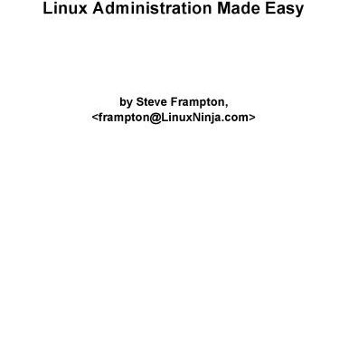 خرید و دانلود نسخه کامل کتاب Linux Administration Made Easy