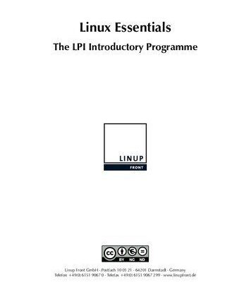 خرید و دانلود نسخه کامل کتاب Linux Essentials: The LPI Introductory Programme