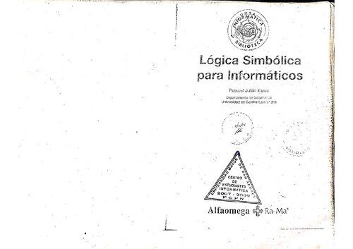 خرید و دانلود نسخه کامل کتاب Lógica Simbólica para Informáticos._68686fa9b8447.jpeg خرید و دانلود نسخه کامل کتاب Lógica Simbólica para Informáticos.