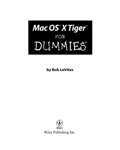 خرید و دانلود نسخه کامل کتاب Mac OS X Tiger For Dummies