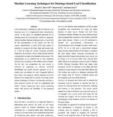 خرید و دانلود نسخه کامل کتاب Machine Learning Techniques for Ontology-based Leaf Classification