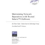 خرید و دانلود نسخه کامل کتاب Maintaining Network Separations with Trusted Solaris 8 Software