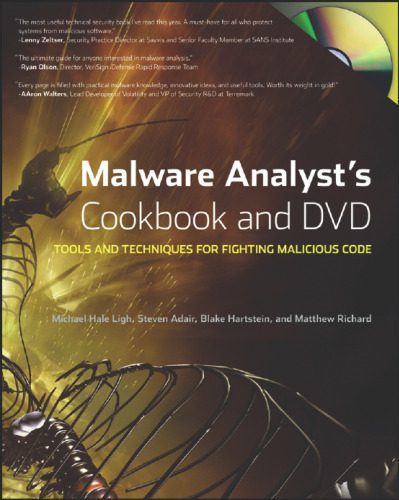 خرید و دانلود نسخه کامل کتاب Malware Analyst’s Cookbook and DVD: Tools and Techniques for Fighting Malicious Code_686819f799953.jpeg خرید و دانلود نسخه کامل کتاب Malware Analyst’s Cookbook and DVD: Tools and Techniques for Fighting Malicious Code
