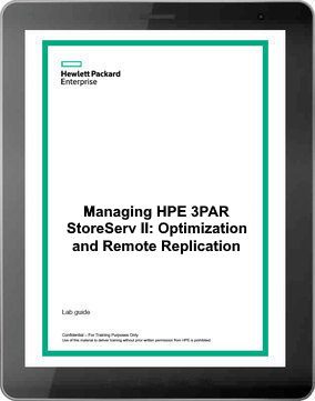 خرید و دانلود نسخه کامل کتاب Managing HPE 3PAR StoreServ II: Optimization and Remote Replication (HK904S) – Student Guide
