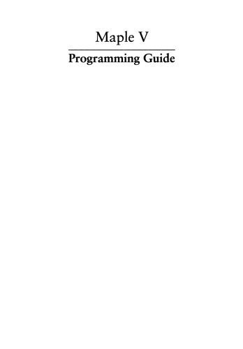 خرید و دانلود نسخه کامل کتاب Maple V Programming Guide_687f89623db00.jpeg خرید و دانلود نسخه کامل کتاب Maple V Programming Guide