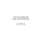 خرید و دانلود نسخه کامل کتاب Math 122 Logic and Fundamentals Course Notes