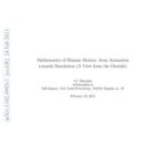خرید و دانلود نسخه کامل کتاب Mathematics of Human Motion. From Animation towards Simulation (A View form the Outside)
