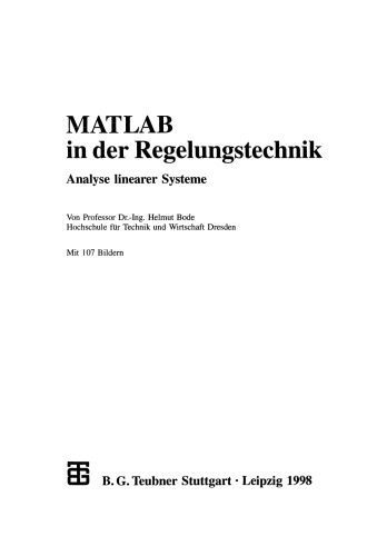 خرید و دانلود نسخه کامل کتاب MATLAB in der Regelungstechnik: Analyse linearer Systeme_687f8915c2ebe.jpeg خرید و دانلود نسخه کامل کتاب MATLAB in der Regelungstechnik: Analyse linearer Systeme