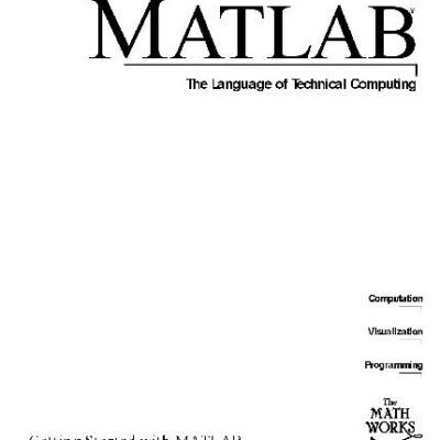 خرید و دانلود نسخه کامل کتاب Matlab. The Language of Technical Computing (version 6)