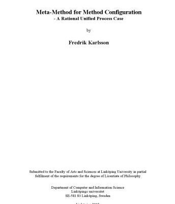 خرید و دانلود نسخه کامل کتاب Meta – method for method configuration : a rational unified process case