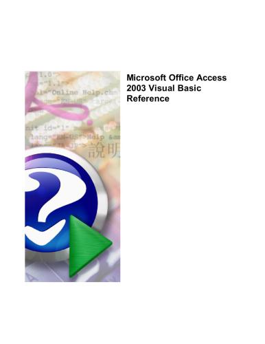 خرید و دانلود نسخه کامل کتاب Microsoft Corp. Office 2003 Editions: Access VBA Language Reference_687c86f51293a.jpeg خرید و دانلود نسخه کامل کتاب Microsoft Corp. Office 2003 Editions: Access VBA Language Reference