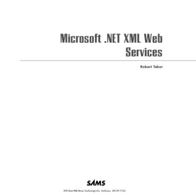 خرید و دانلود نسخه کامل کتاب Microsoft.NET XML Web services