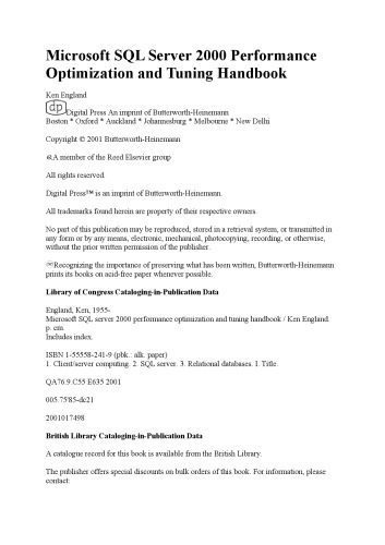 خرید و دانلود نسخه کامل کتاب Microsoft SQL server 2000 : performance optimization and tuning handbook_6867002a63c26.jpeg خرید و دانلود نسخه کامل کتاب Microsoft SQL server 2000 : performance optimization and tuning handbook