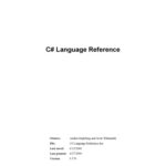 خرید و دانلود نسخه کامل کتاب Microsoft Visual C♯ .Net language reference